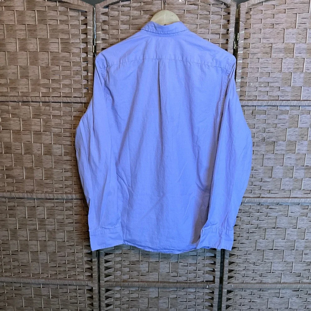 J‎ Crew Slim Fit Stretch Organic Cotton Button Down Shirt Mens M Purple Lilac